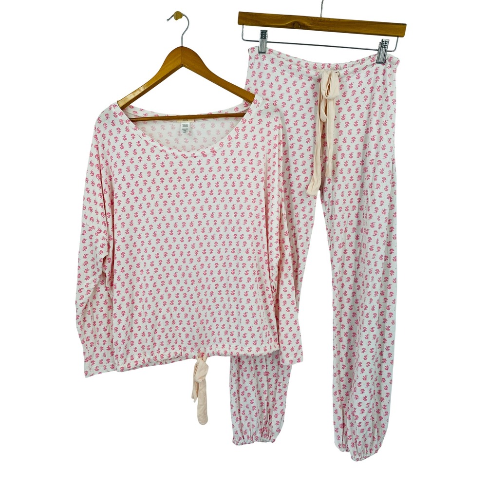 Eberjey Gisele TENCEL™ Modal Slouchy PJ Set pink white floral